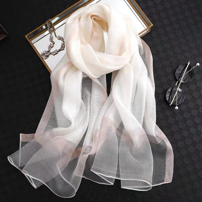 Pure Silk Scarf | Lightweight Summer Wrap & Versatile Cover-Up