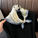 100% Mulberry Silk Versatile Square Scarf