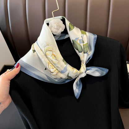 100% Mulberry Silk Versatile Square Scarf