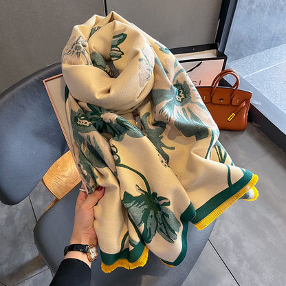 Women's Reversible & Warm Cotton Scarf