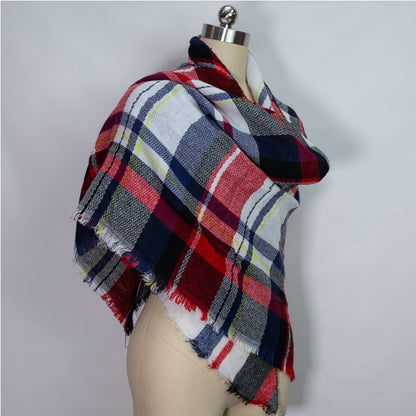 Glencairn Oversized Tartan Shawl with Tassel Detail