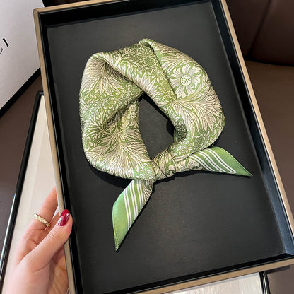 100% Mulberry Silk Versatile Square Scarf
