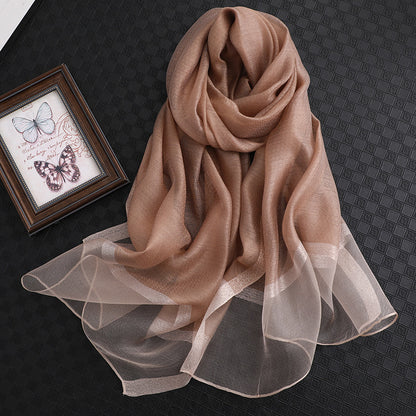 Pure Silk Scarf | Lightweight Summer Wrap & Versatile Cover-Up