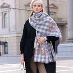Women's Insulated Plaid Shawl by The Happy Shoppy