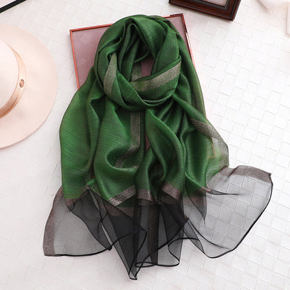 Pure Silk Scarf | Lightweight Summer Wrap & Versatile Cover-Up