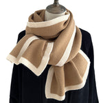 Insulated Knit Scarf for Women in Solid Colors