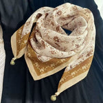 The Magnetic Clasp Square Scarf | Premium Fiber Blend