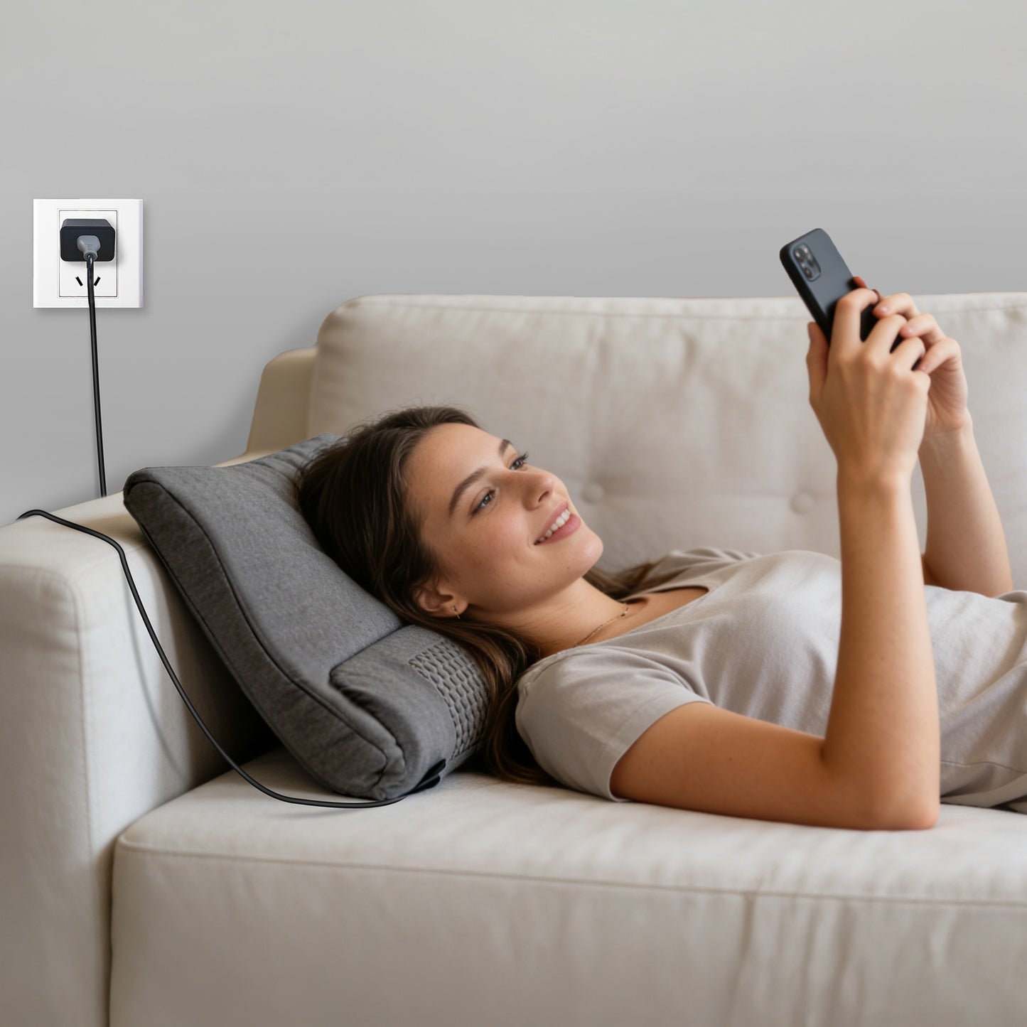 Aura Neck & Shoulder Massage Pillow with Heat Therapy