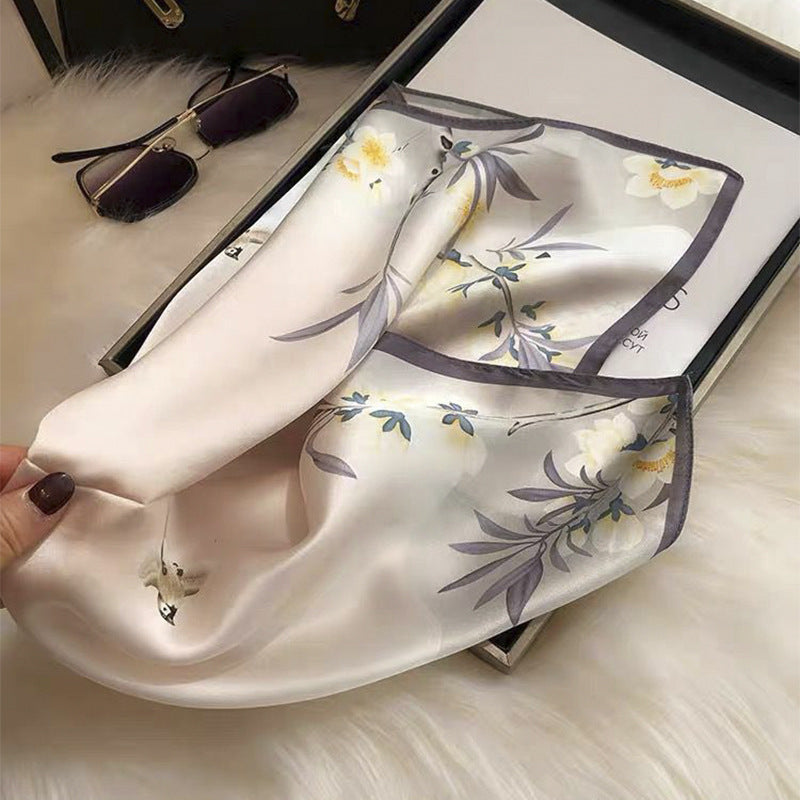 100% Mulberry Silk Versatile Square Scarf