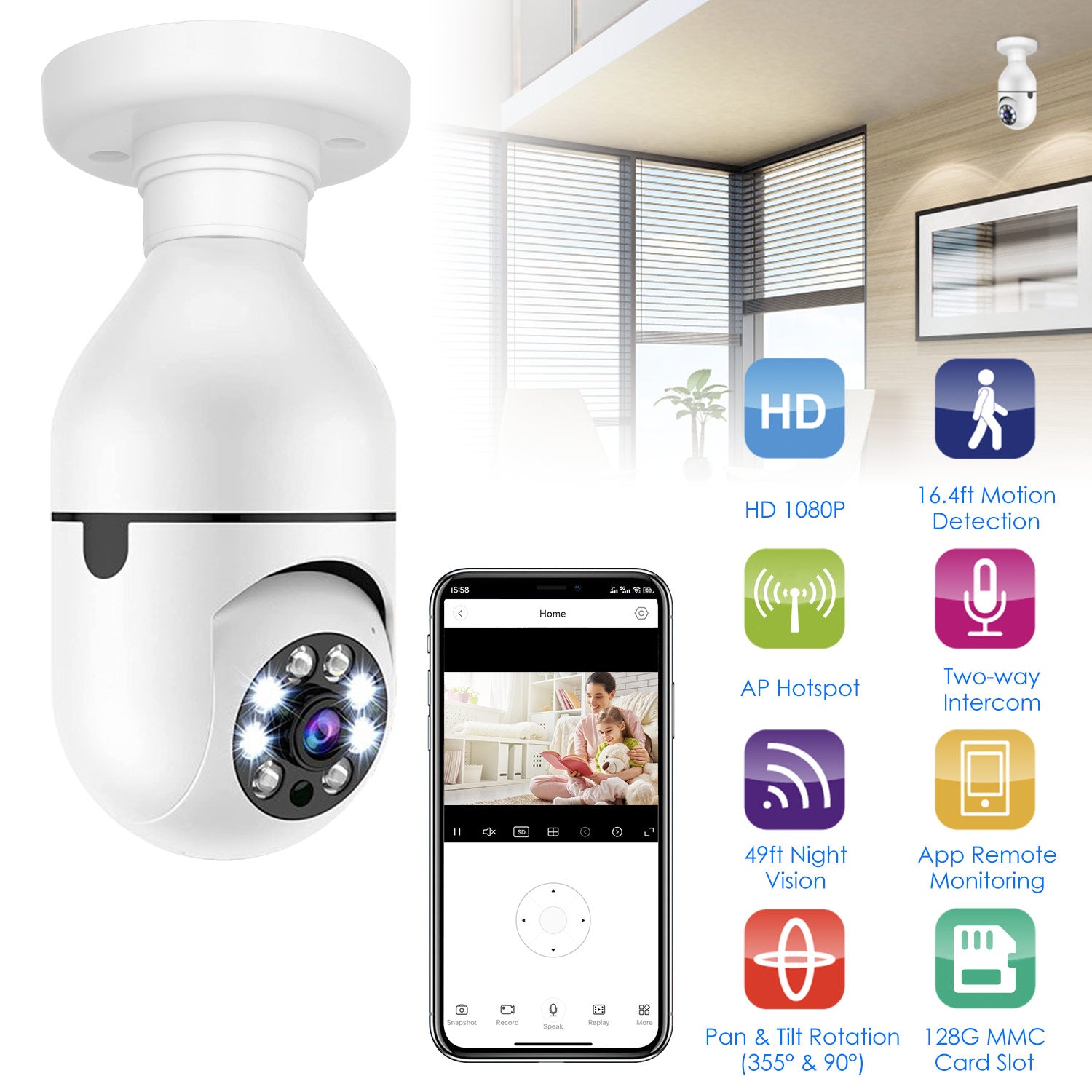 Aura Smart Light Socket Camera