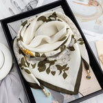 The Magnetic Clasp Square Scarf | Premium Fiber Blend