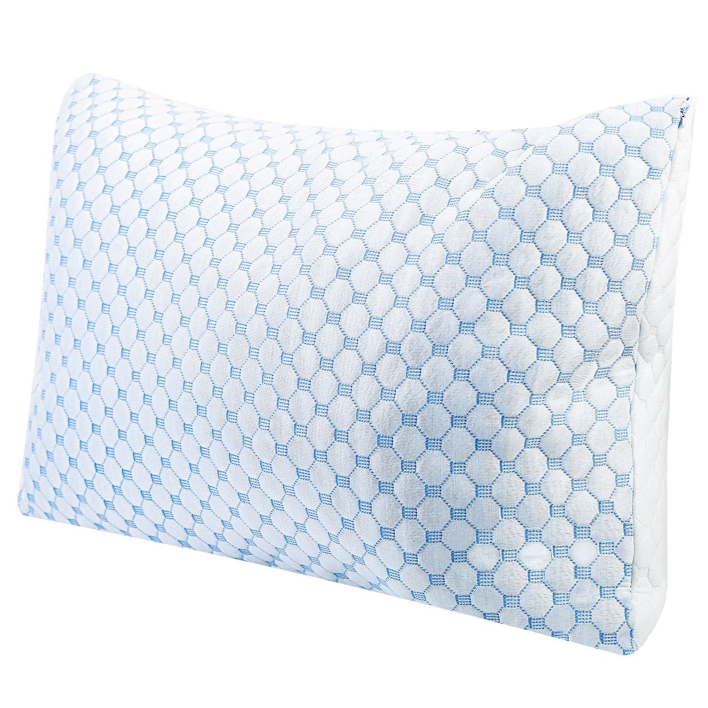 The Aura Bamboo Adjustable Memory Foam Dual-Sided Cooling Pillow
