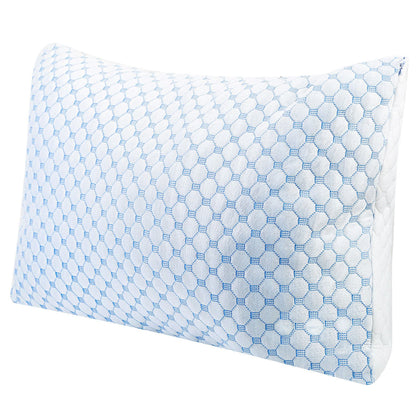 The Aura Bamboo Adjustable Memory Foam Dual-Sided Cooling Pillow