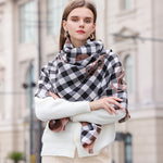 Women's Insulated Plaid Shawl by The Happy Shoppy