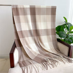 Women's Insulated Geometric Plaid Scarf