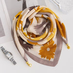 The Magnetic Clasp Square Scarf | Premium Fiber Blend