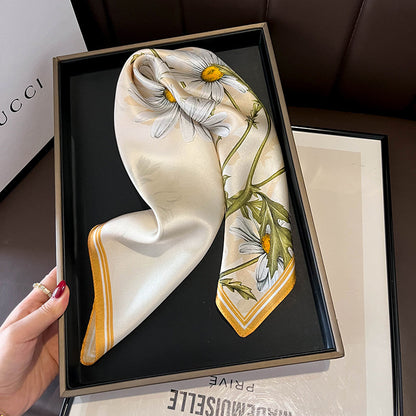 100% Mulberry Silk Versatile Square Scarf