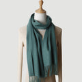 100% Wool Scarf with Tassels