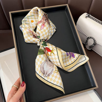 100% Mulberry Silk Versatile Square Scarf