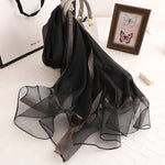 Pure Silk Scarf | Lightweight Summer Wrap & Versatile Cover-Up