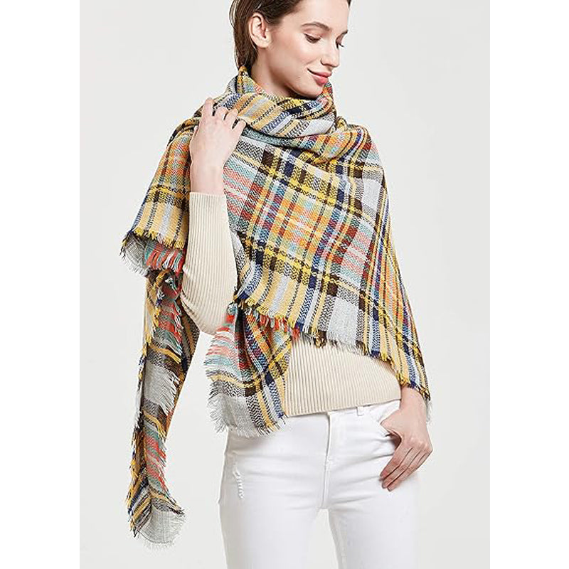 The Glencairn Oversized Cashmere-Blend Tartan Wrap