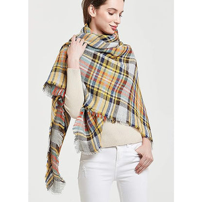 The Glencairn Oversized Cashmere-Blend Tartan Wrap