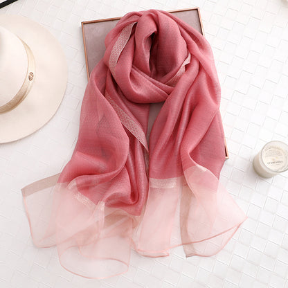 Pure Silk Scarf | Lightweight Summer Wrap & Versatile Cover-Up