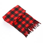 Women's Plaid Velvet Scarf