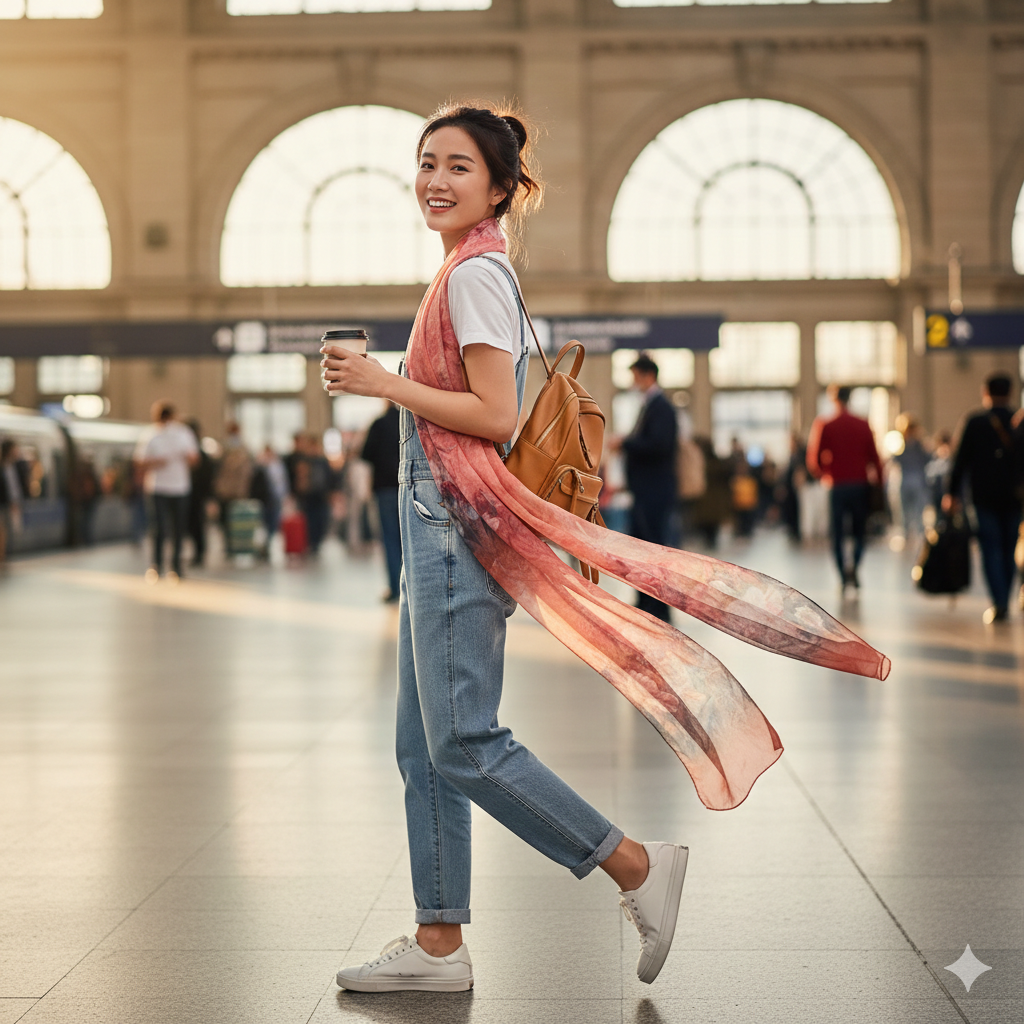 Mulberry Silk Chiffon Scarf