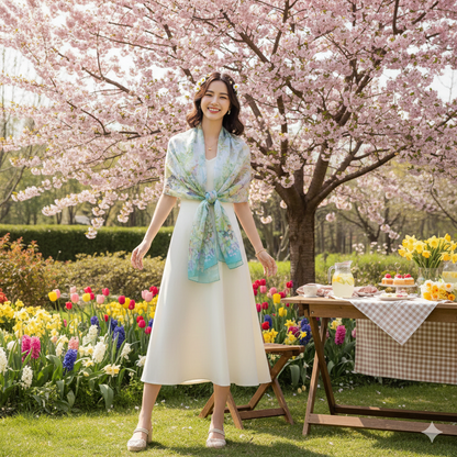 Mulberry Silk Chiffon Scarf