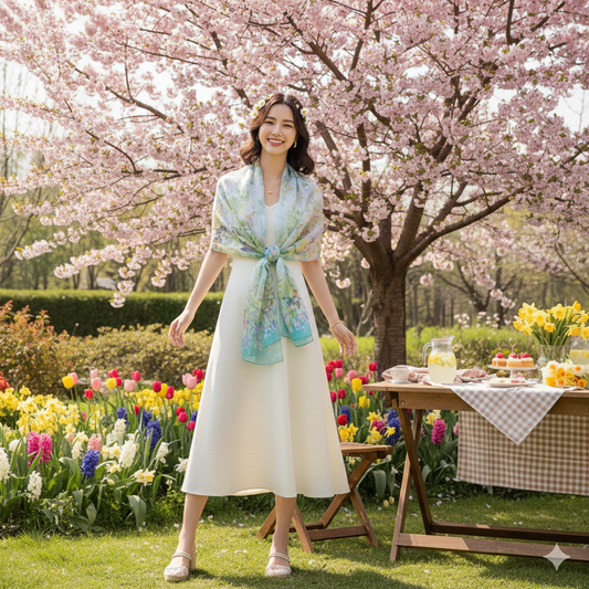 Mulberry Silk Chiffon Scarf