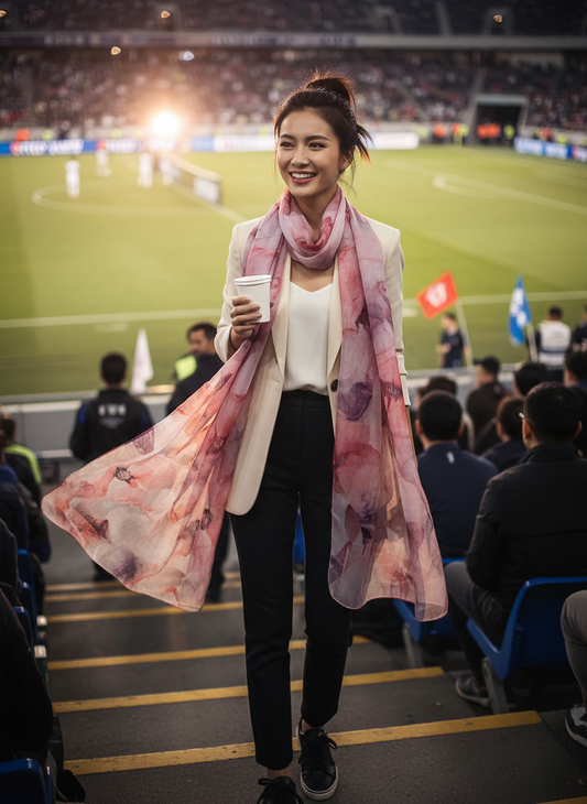 Mulberry Silk Chiffon Scarf