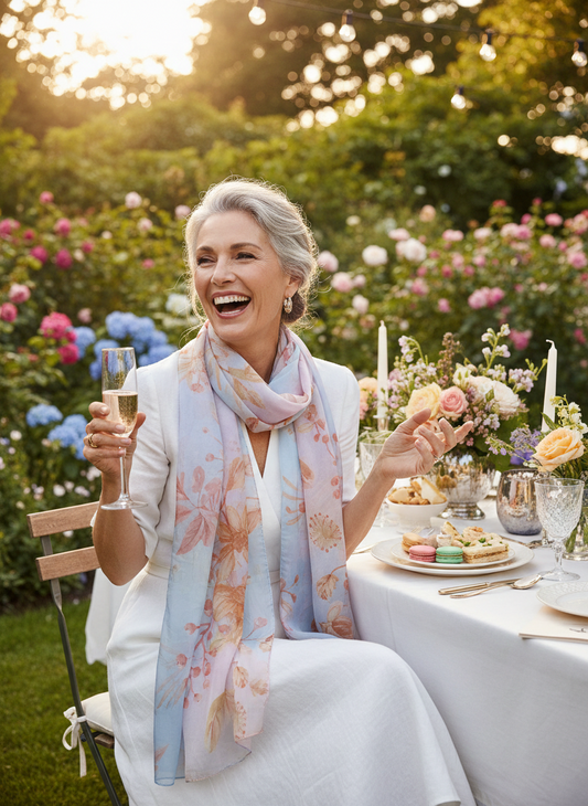 Mulberry Silk Chiffon Scarf