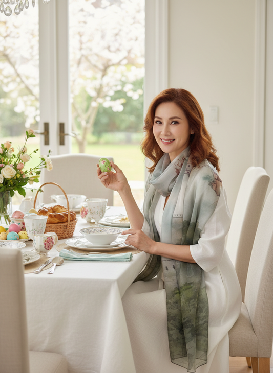 Mulberry Silk Chiffon Scarf