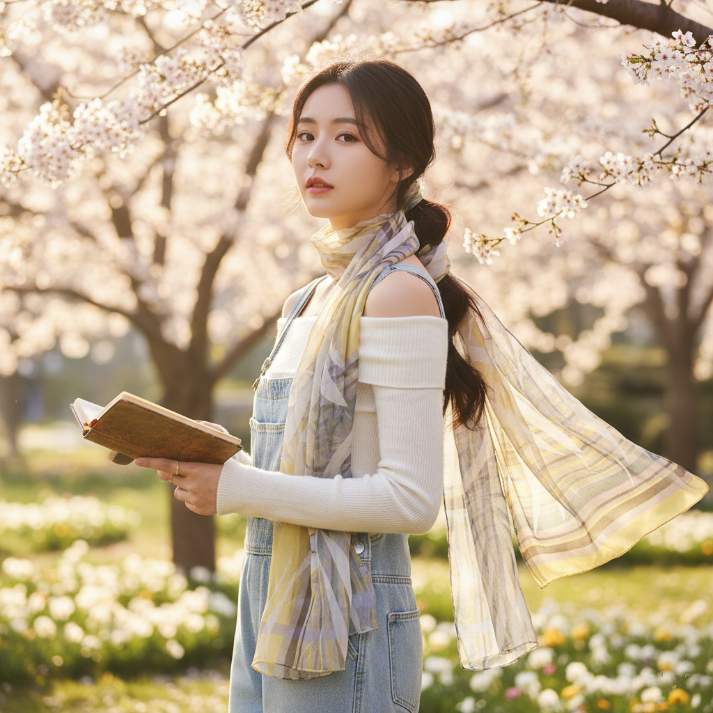 Mulberry Silk Chiffon Scarf