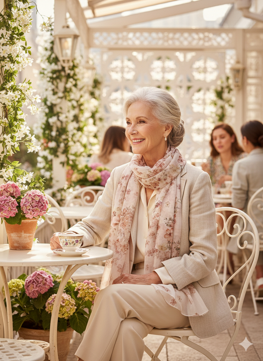 Mulberry Silk Chiffon Scarf