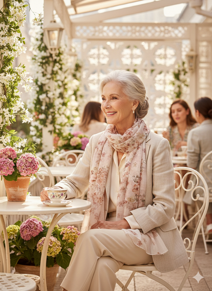 Mulberry Silk Chiffon Scarf