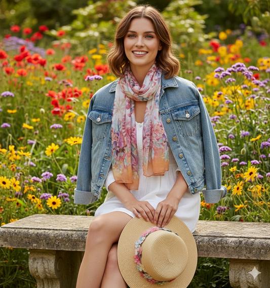 Mulberry Silk Chiffon Scarf