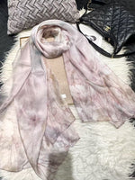 100% Mulberry Silk Chiffon Scarf | Ideal for Summer