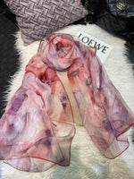 100% Mulberry Silk Chiffon Scarf | Ideal for Summer