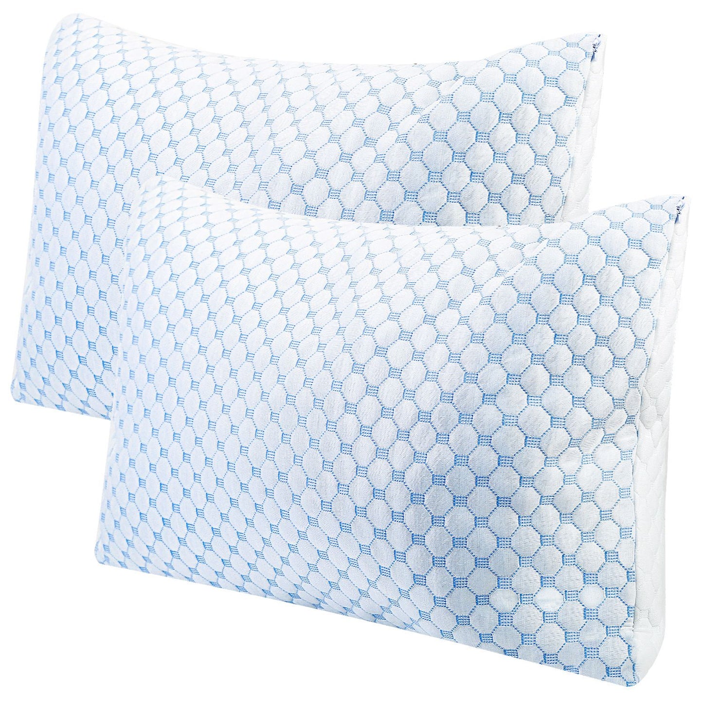 The Aura Bamboo Adjustable Memory Foam Dual-Sided Cooling Pillow