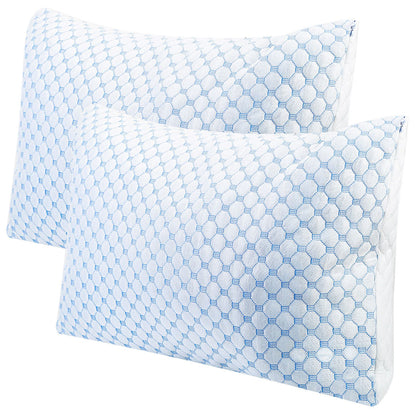 The Aura Bamboo Adjustable Memory Foam Dual-Sided Cooling Pillow
