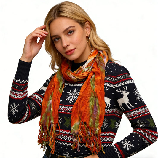 Aura Wrinkle-Resistant Scarf in Premium Fiber Blend