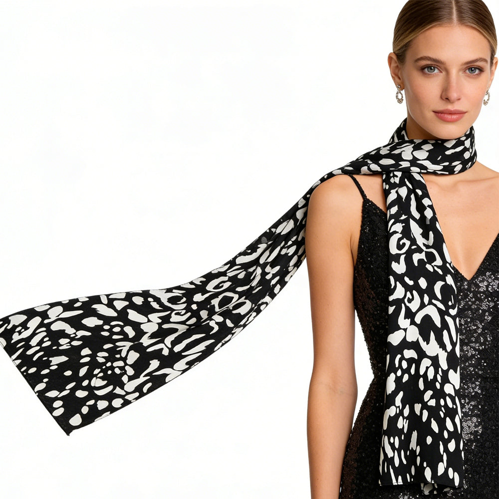 The Gallery Scarf: 79-Inch Abstract Art Wrap