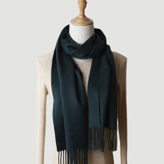 100% Wool Scarf with Tassels