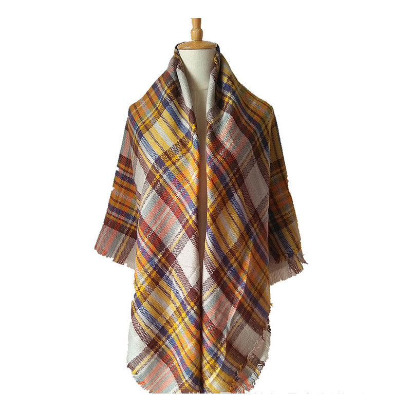 The Glencairn Oversized Cashmere-Blend Tartan Wrap