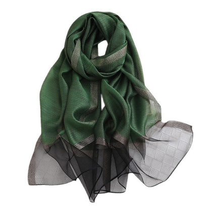 Pure Silk Scarf | Lightweight Summer Wrap & Versatile Cover-Up