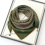 The Magnetic Clasp Square Scarf | Premium Fiber Blend