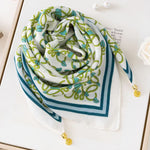 The Magnetic Clasp Square Scarf | Premium Fiber Blend