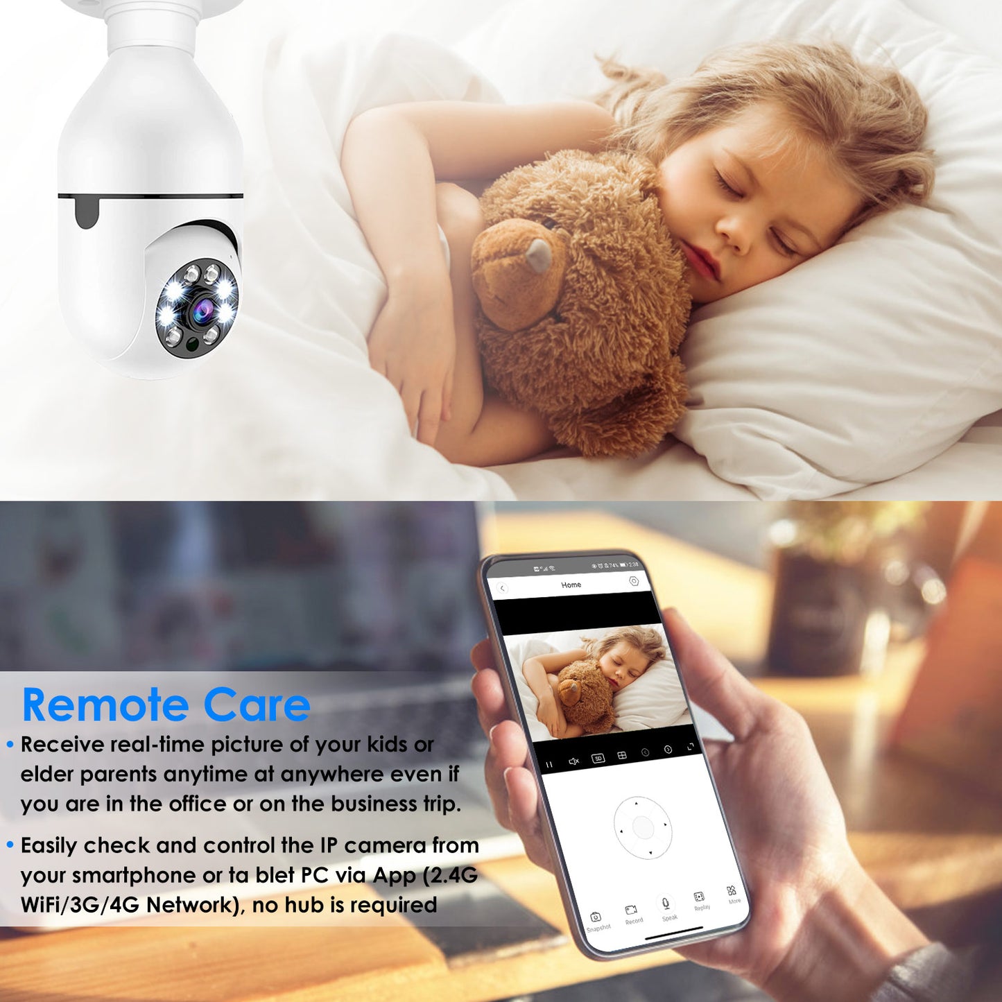 Aura Smart Light Socket Camera